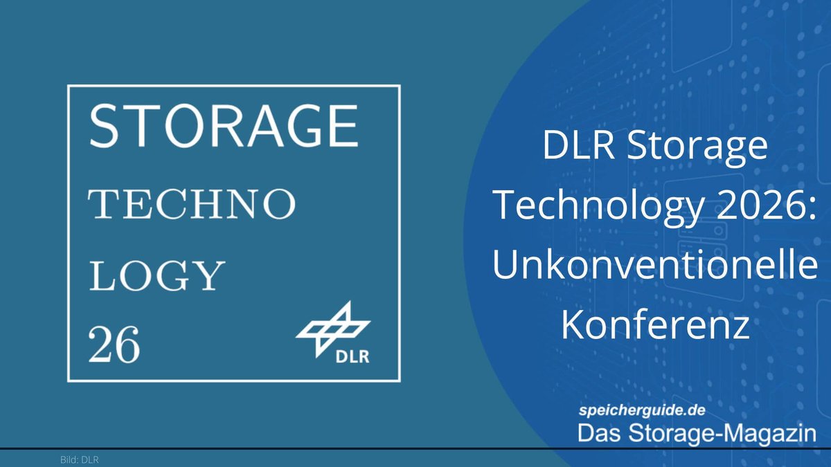 speicherguide's tweet image. 🔎 @DLR_de Storage Technology 2026 bringt im Juni erneut #Storage-Experten aus Forschung und Praxis auf Gut Ulrichshusen zusammen – mit Fokus auf Austausch, reale Use-Cases und aktuelle Speichertrends. 
Der Call for Papers läuft noch bis 4. Mai.
👉 speicherguide.de/news/dlr-stora…