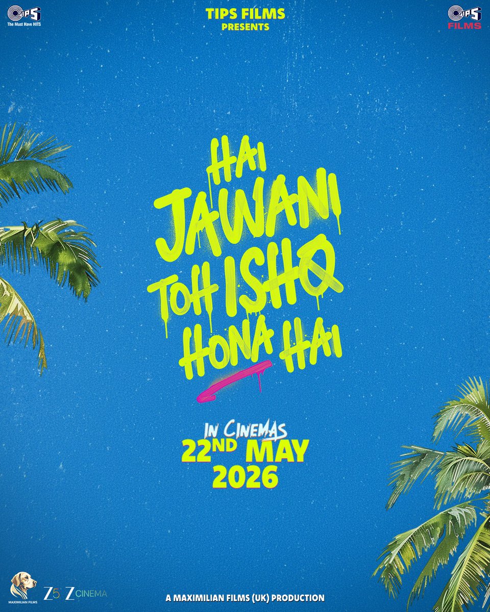 tipsofficial's tweet photo. Drama just got doubled... and so did the trouble!🔥

#HaiJawaniTohIshqHonaHai in cinemas on 22nd May 2026. https://t.co/jte9GslCAx