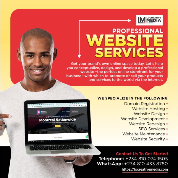 locreativemedia's tweet image. Are you an entrepreneur or business owner in need of a dedicated #online presence for your brand—a place on the #internet that is visible to your ideal audience &amp;amp; accessible to anyone, anywhere in the world searching for your unique offer?

Contact us now DM to do that for you.