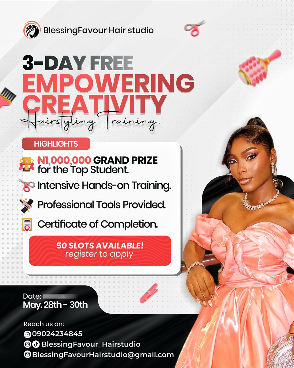 cypha_graphix's tweet image. Designed to empower. Crafted to stand out.
Your brand deserves this level of attention 🔥

#CreativeDesigner #DesignMatters
#HairStylist #HairBusiness #SalonBranding #HairTraining #HairEducation