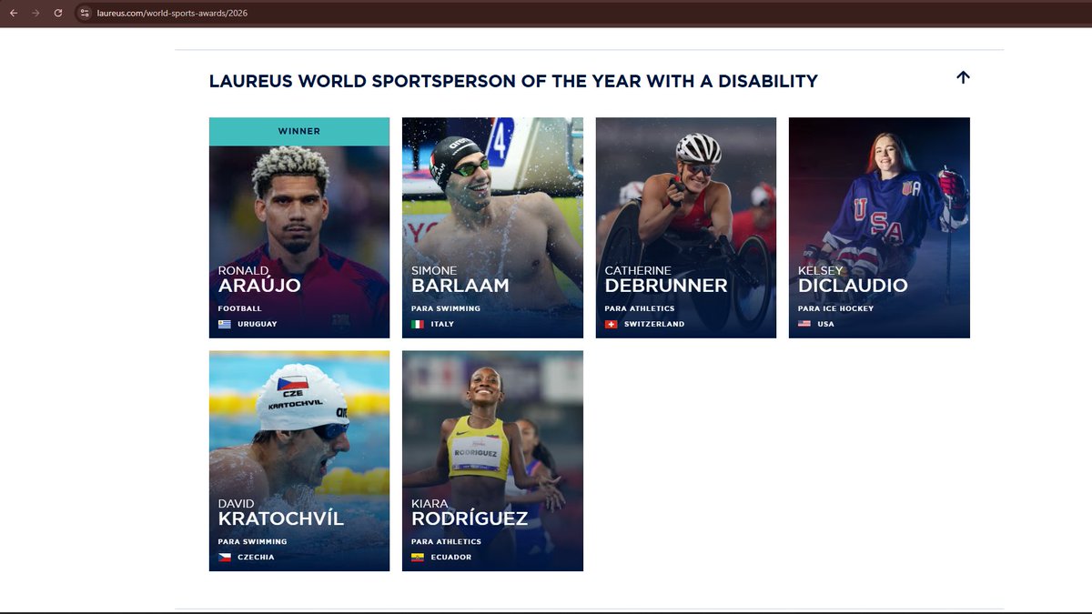 DealerdeLaporta's tweet photo. Felicitats, @RonaldAraujo_4! 💪 Un exemple de superació dins i fora del camp 👏
#RonaldAraujo #Laureus26 https://t.co/6hwNKOLFiE