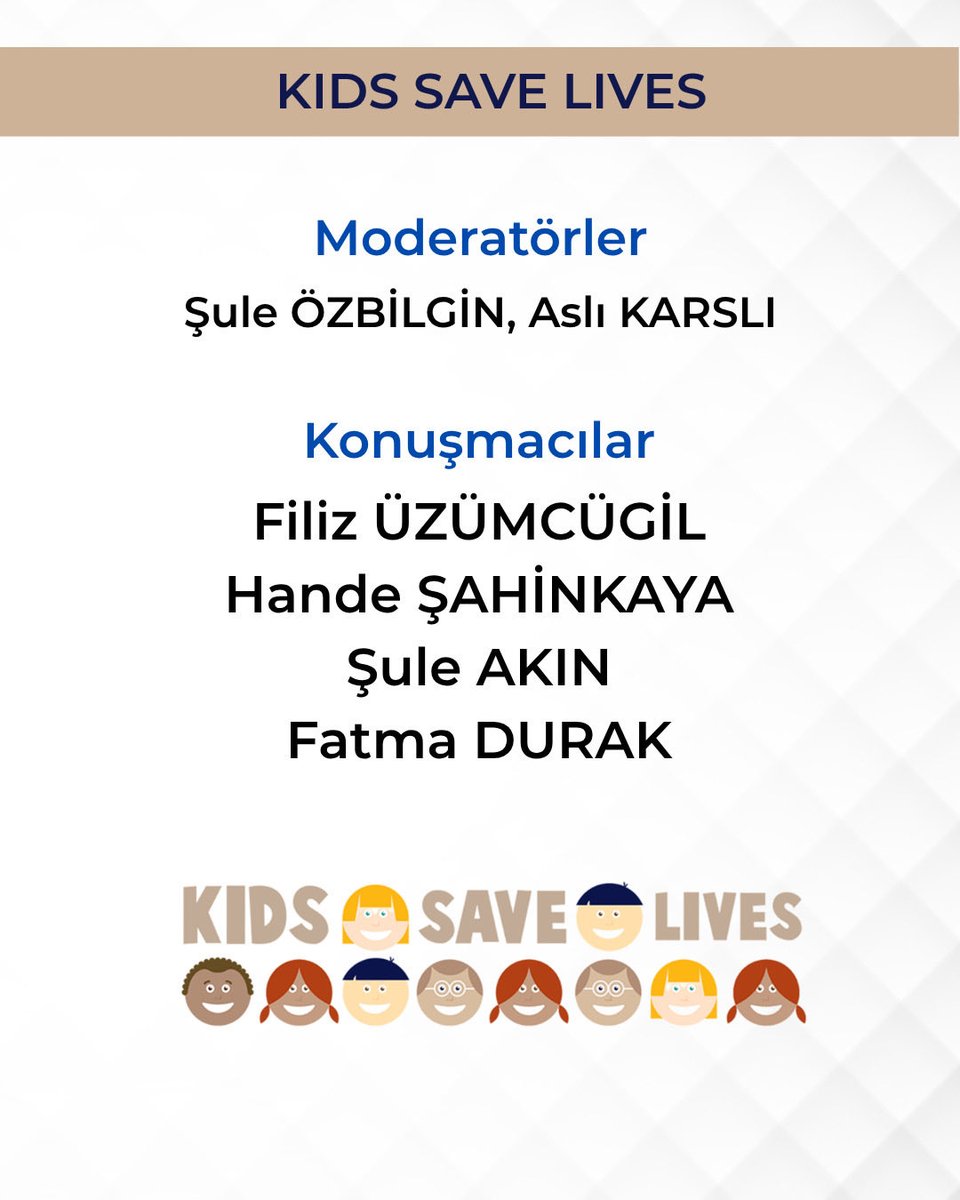 Çocuklar Hayat Kurtarıyor / Kids Save Lives

↪️ youtube.com/live/EIGaMBIqj…
çocukların hayata el vermesi” için “eğitilmeleri “ve “bu eğitimin ayrıntılarının” konuşulacaktır. tüm hekim ve yardımcı sağlık profesyonelleri ayrıca tüm öğretmenlerimiz, çocuklarımız ve halkımız davetlidir.