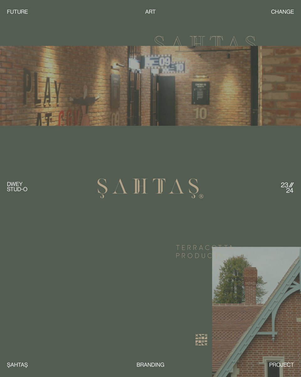dweystudio's tweet image. For Şahtaş Terracota, we developed a corporate identity rooted in the brand’s production approach and material character.

#3d #brandidentity #terracota