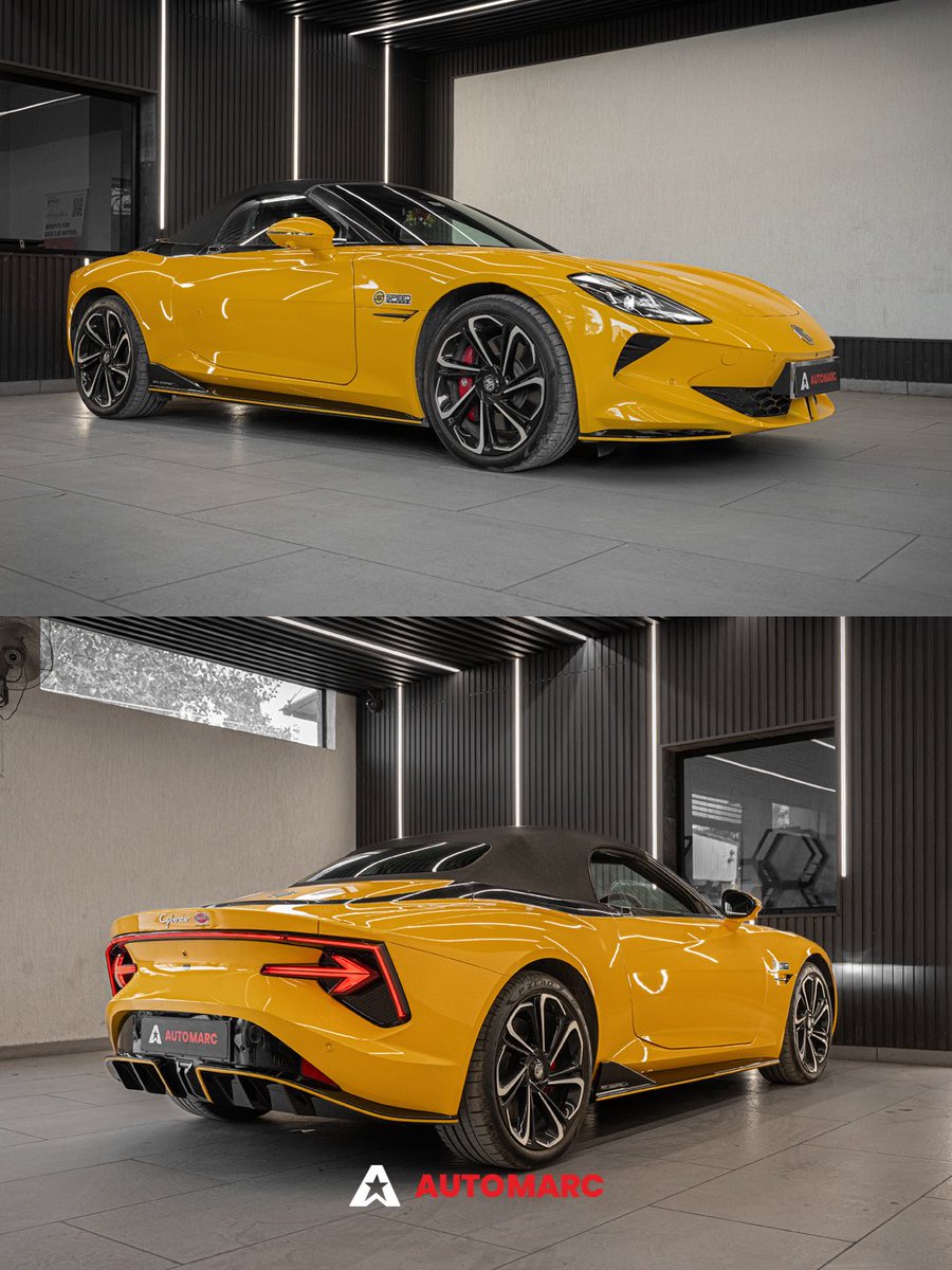 Who said EVs can’t have presence?
With Thor exhaust, the Cyberster brings a bold, head turning sound that matches its striking roadster stance.⚡️

#Automarc #MGcyberster #ThorExhaust #Luxurycars #AutomarcUpgrade