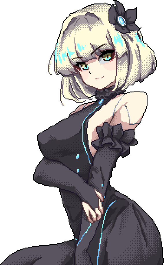 cherry_pic9129's tweet image. Pray’s redesigned sprite and Orca’s new design sheet!

#DevLog #IndieDev #D1ALogue #PixelArt