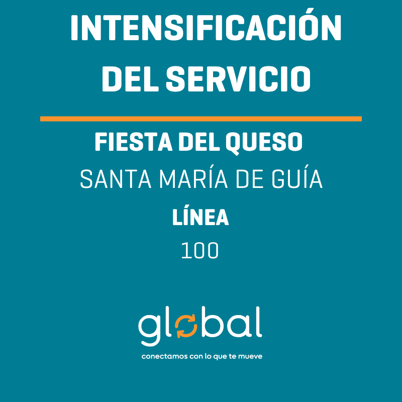guaguasglobal's tweet image. ℹ️ Intensificamos los servicios de la línea 100 para asistir a la Fiesta del Queso en Santa María de Guía. Más información en el siguiente link: guaguasglobal.com/estado-servici…

#GuaguasGlobal #transportepublico #Guia #FiestadelQueso @aytoguia