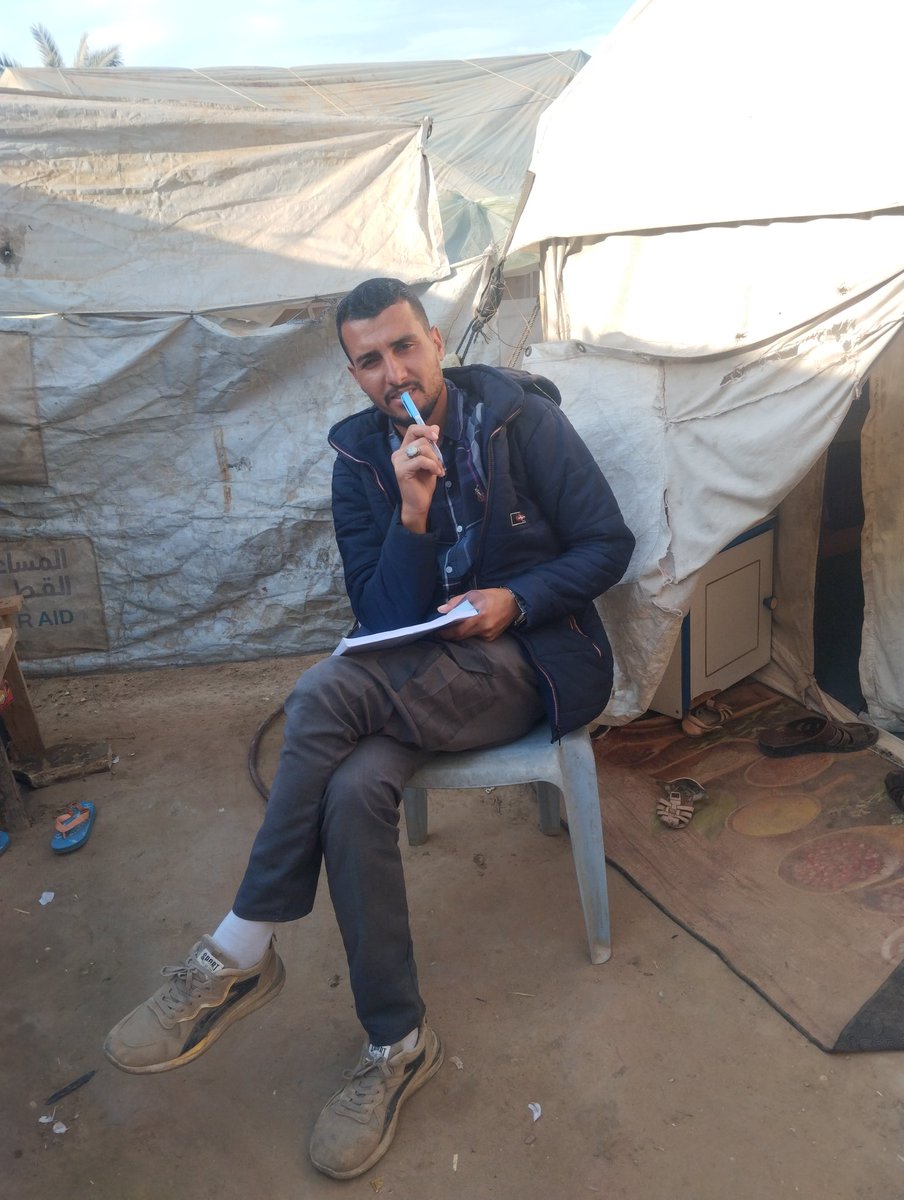 I write to you today, in my own words, about an event I can never forget ✍️

I remember in the middle of the Gaza war, specifically in Al-Mawasi, Khan Younis, when the Israeli army began surrounding us and shouting through loudspeakers, ordering us to come toward them. They had