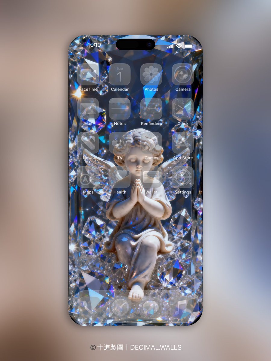 decimalwalls's tweet photo. ”Crystal Angel“ iOS26 depth of field wallpaper B丨Original wallpaper

©️十進製圖丨DECIMAL.WALLS

#wallpaper https://t.co/GtSFgajqbd