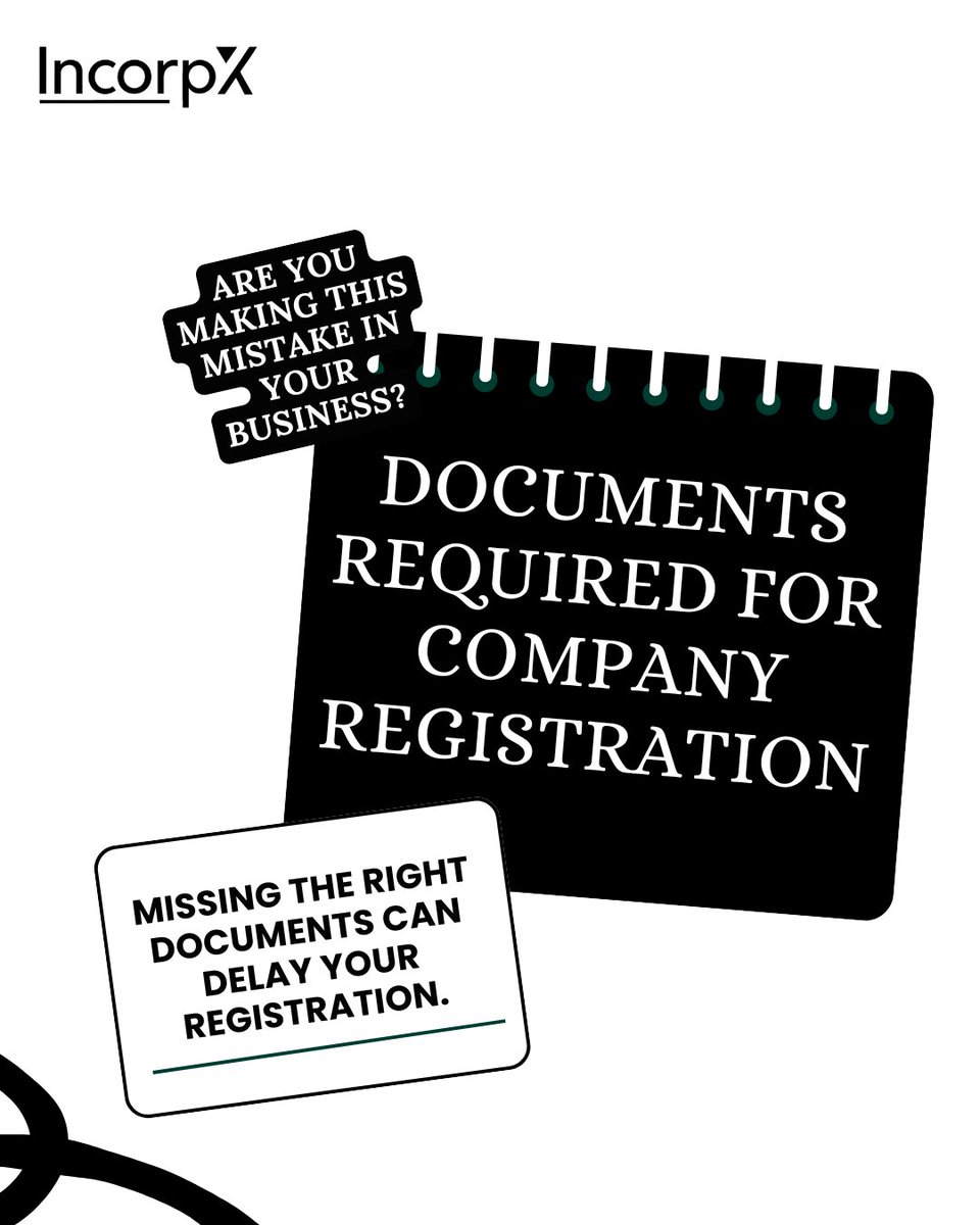 incorpX's tweet image. Missing documents = Registration delays.
Need help with company registration?
We’ve got you covered.
zurl.co/X1uLX

#CompanyRegistration #StartupIndia #BusinessTips #Entrepreneurs #MSME