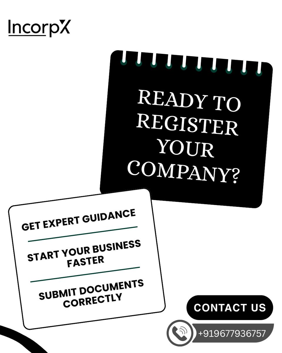 incorpX's tweet image. Missing documents = Registration delays.
Need help with company registration?
We’ve got you covered.
zurl.co/X1uLX

#CompanyRegistration #StartupIndia #BusinessTips #Entrepreneurs #MSME