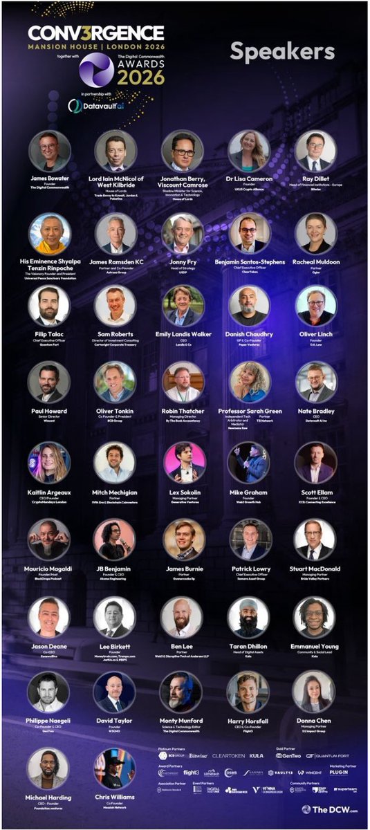 MikegCrypto's tweet image. Stacked line up for Conv3rgence tomorrow 

Who’s in London this week? 🇬🇧 

#crypto #web3 #conference