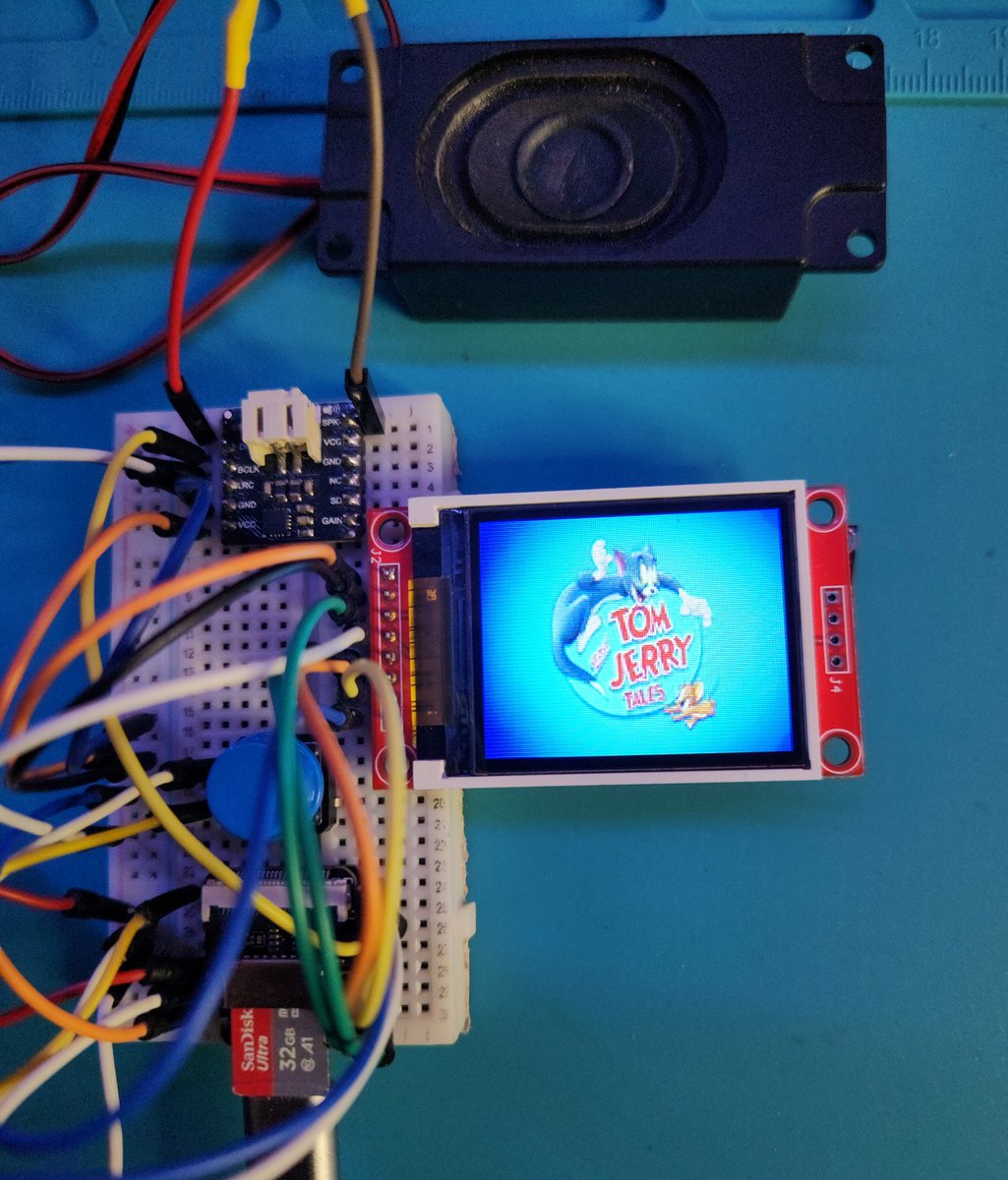 tech_nickk2's tweet image. I can now also watch Tom and Jerry from it. Embedded systems is truly fun. More features are coming 🥳