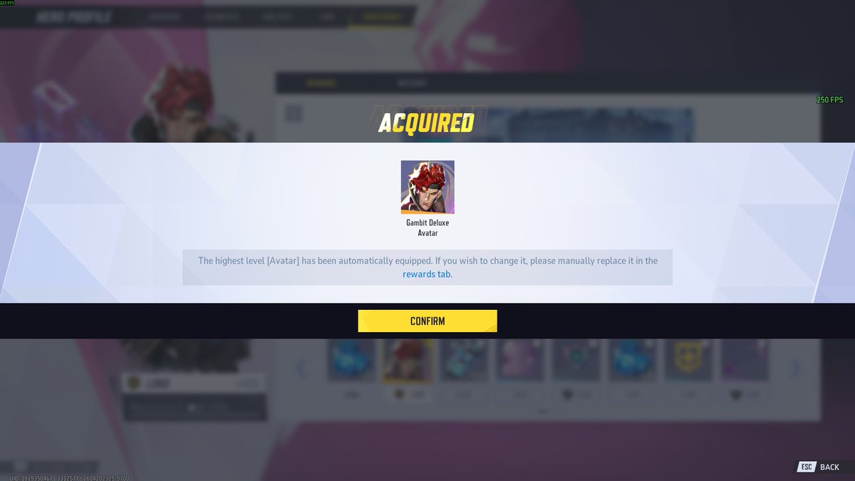 H0TSH0TFPS's tweet image. 17hrs and 36mins #Gambit #Lord #MarvelRivals