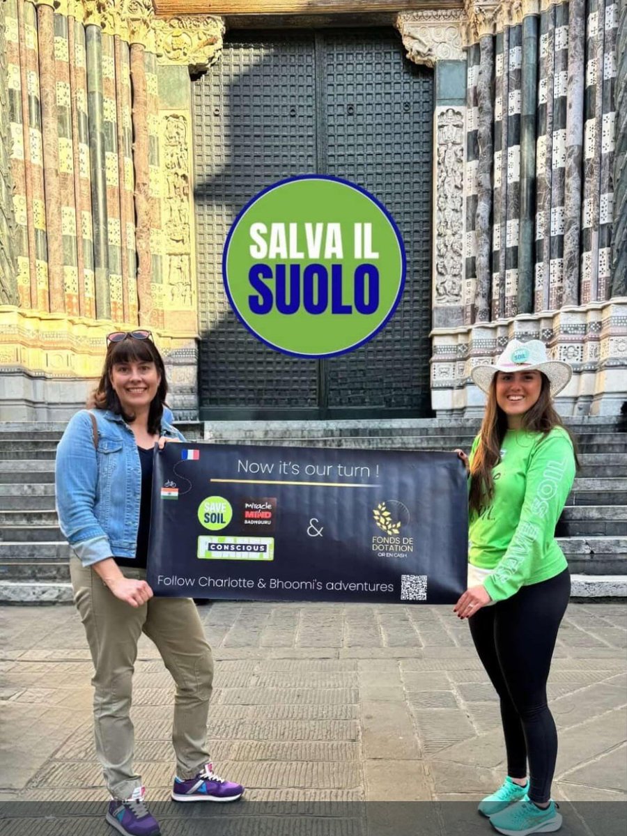 zakirovasofiya's tweet image. Brava Charlotte! Grande impegno e coraggio per amplificare la voce di Save Soil.

#Savesoil
#Consciousplanet
#InnerEngineering