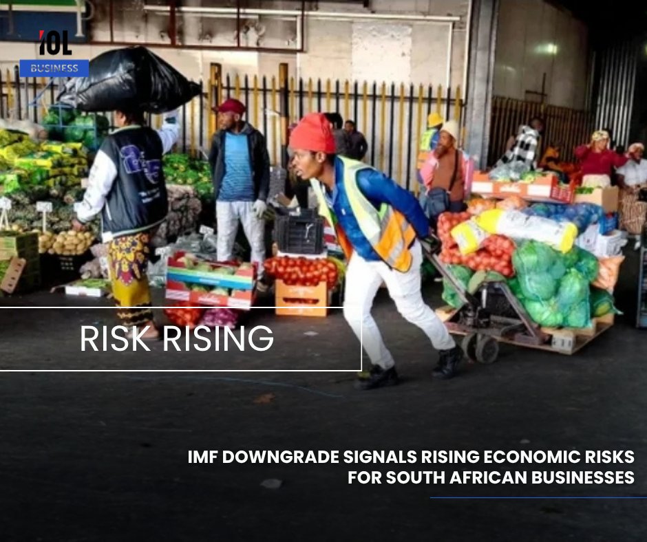 IOL's tweet image. South African organisations are facing a more challenging operating environment after the International Monetary Fund lowered its 2026 global growth forecast to 3.1% from 3.3% and raised its global inflation outlook to 4.4%.
#business #organisations #challenging #environment #IMF