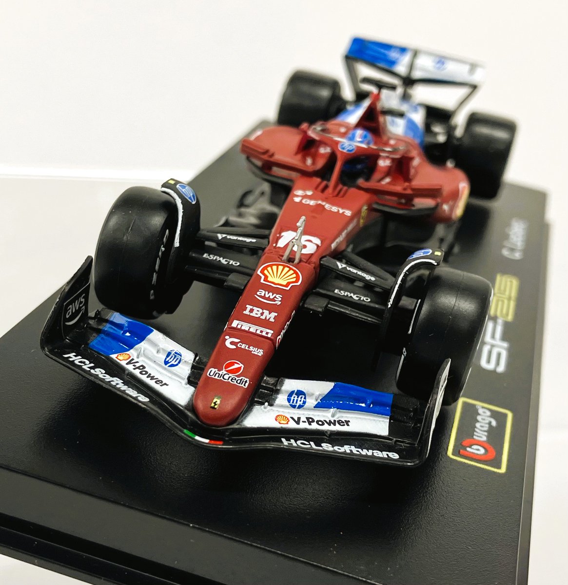 eurosports_shop's tweet image. マイアミの熱狂をそのまま飾れる🏎️🏁🏁

スクーデリア フェラーリ HP SF25 シャルル・ルクレール 2025年 マイアミGP (ドライバー付属) by ブラゴ 1/43スケール

商品ページはこちらから⬇️
euro-sports.jp/products/br-18…
#f1jp #フェラーリ #Ferrari #シャルルルクレール
#CharlesLeclerc #ブラゴ