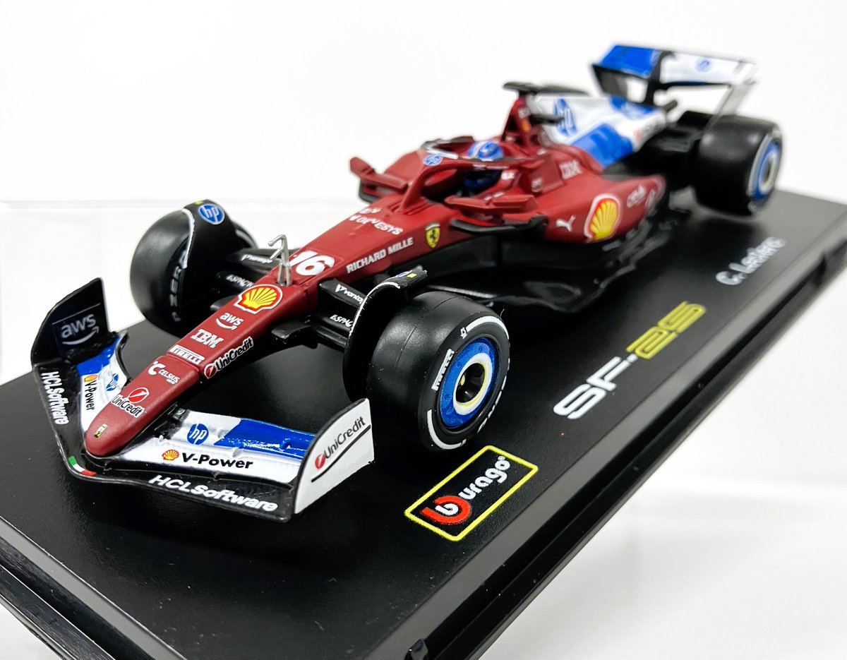 eurosports_shop's tweet image. マイアミの熱狂をそのまま飾れる🏎️🏁🏁

スクーデリア フェラーリ HP SF25 シャルル・ルクレール 2025年 マイアミGP (ドライバー付属) by ブラゴ 1/43スケール

商品ページはこちらから⬇️
euro-sports.jp/products/br-18…
#f1jp #フェラーリ #Ferrari #シャルルルクレール
#CharlesLeclerc #ブラゴ
