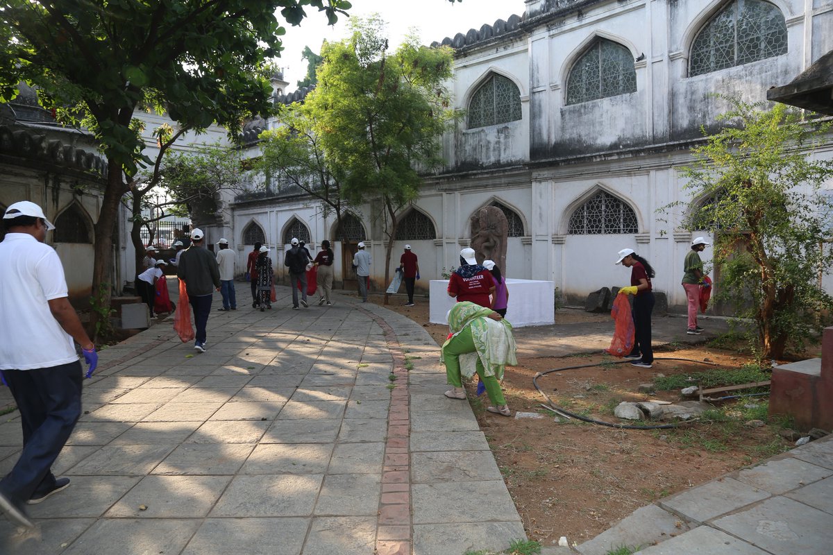 dhtindia's tweet photo. we celebrated World Heritage Day 2026 with a meaningful Heritage Walk and Clean-up Drive at the historic State Museum, Public Gardens. It was inspiring to see the community come together to protect and maintain our iconic landmarks. https://t.co/4JK4TpLy6t