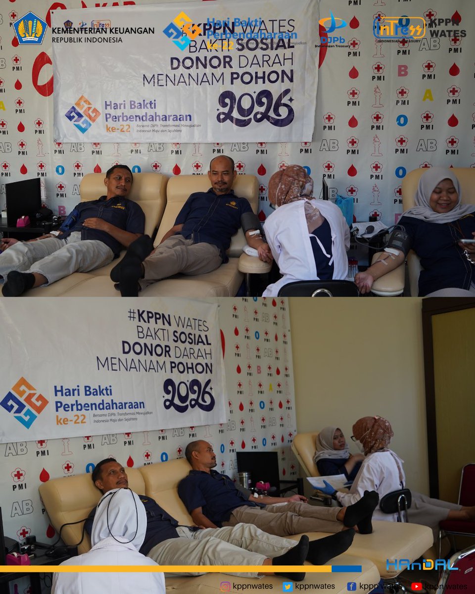 kppnwates's tweet photo. Setetes Darah, Sejuta Harapan! 🩸✨
Dalam rangka memperingati Hari Bakti Perbendaharaan, KPPN Wates mengundang seluruh Pegawai, PPNPN, Mitra Kerja, serta para Pensiunan untuk bergabung dalam aksi kemanusiaan melalui Kegiatan Donor Darah Sukarela https://t.co/914VUSdyks