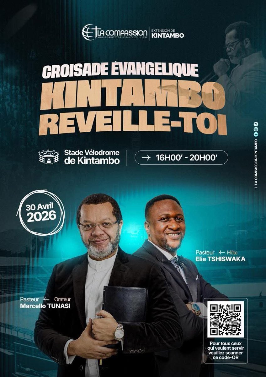 MarcelloTunasi's tweet image. Deux soirées de Gloire à ne surtout pas rater!
#invitation #soiréedegloire #extensions #upn #velodrome #kitambo 🔥🙏❤️#pasteurmarcellotunasi