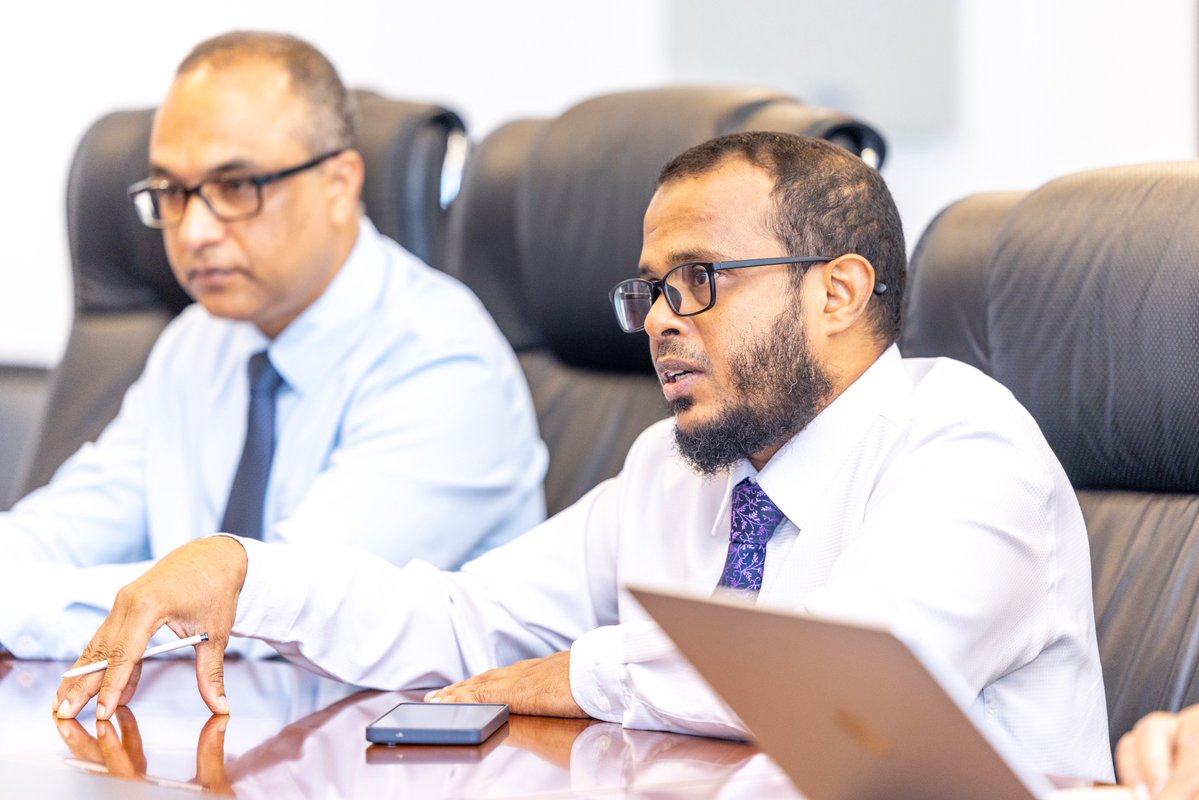 Hon. Minister Ali Shareef held discussions with the Ministry of Foreign Affairs on shared priorities in economic cooperation, highlighting collaborative efforts in renewable energy initiatives.
<a href="/MoFAmv/">Ministry of Foreign Affairs 🇲🇻</a>