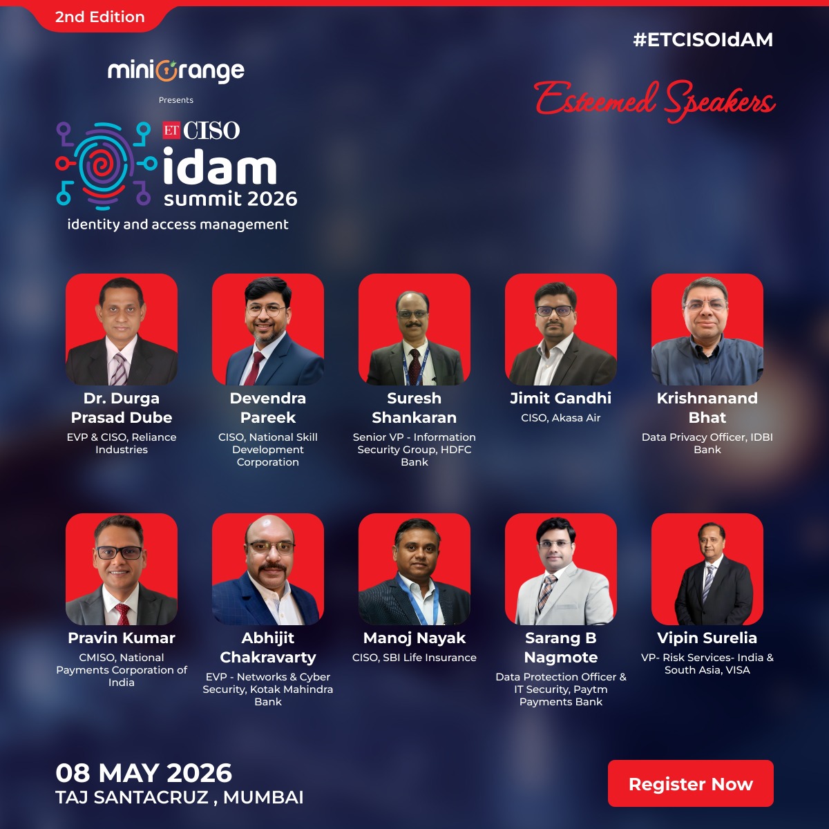 ET_CISO's tweet image. Identity is evolving. Trust is the new security currency.

Join India’s top cybersecurity leaders at the ETCISO IDAM Summit 2026 to decode the future of Identity &amp;amp; Access Management.

08 May 2026 | Taj Santacruz, Mumbai
Know more: ciso.economictimes.indiatimes.com/identity-acces…

#ETCISOIdAM #ETCISO #IAM