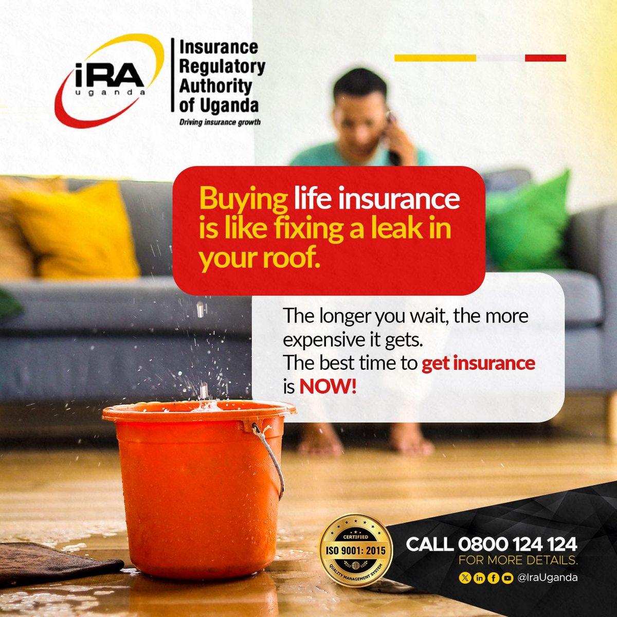 IraUganda's tweet image. Did you know that the longer you delay to get insurance, the higher the risk, the heavier the loss and the fewer the options?
Protect what you value early. Pay less in premiums and have a peace of mind.
#DrivingInsuranceGrowth #BeInsured