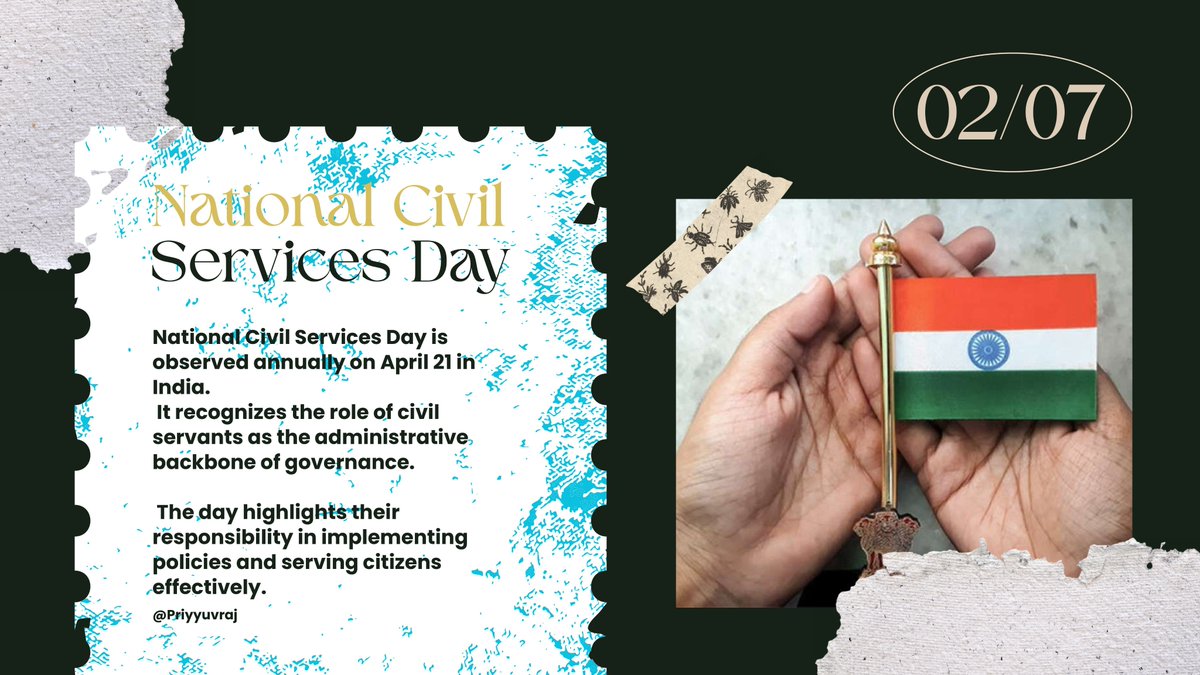priyyuvraj's tweet image. On #NationalCivilServicesDay, sharing a brief slideshow on the role, challenges &amp;amp; responsibilities of civil services in India.From policy to people — governance depends on integrity, accountability &amp;amp; action.

#CivilServices #Governance #India #UPSC #PublicAdministration