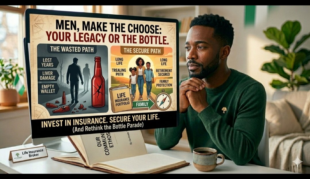 Trudyify's tweet image. Men, it’s time to take your health seriously. 💪🏽💚 Stop the daily drinking 🍺, smoking 🚭, and unhealthy habits. Invest in your future, your health, and your loved ones. Let’s live longer for those who depend on us.

With love from Gertrude 💖

#HealthMatters #LifeInsurance