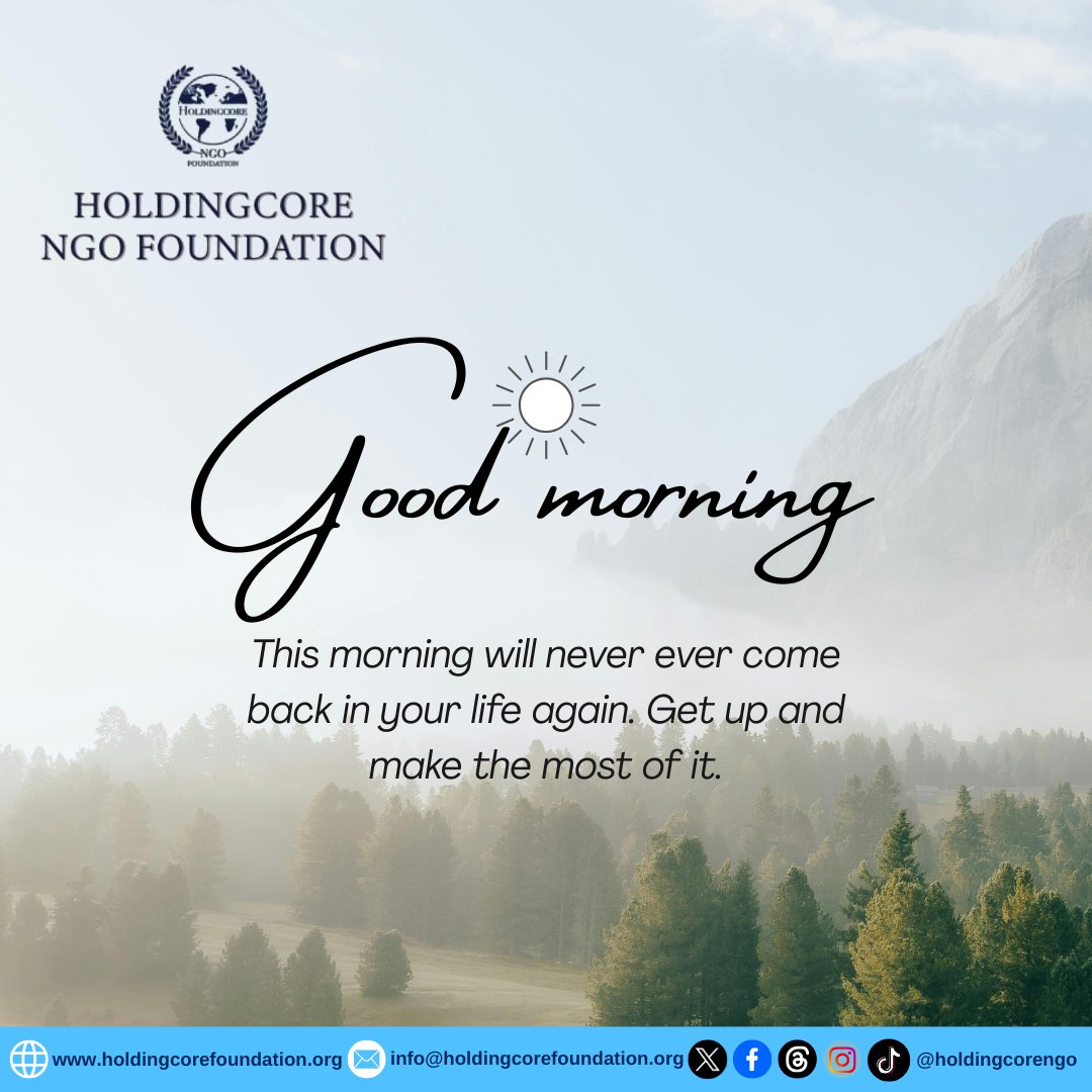 Holdingcorengo's tweet image. Wake up with purpose, move with intention, and remember that you are the architect of this day's success.

#MindsetMatters #CarpeDiem #SuccessMindset #NewBeginnings #HoldingcoreEMPFoundatio