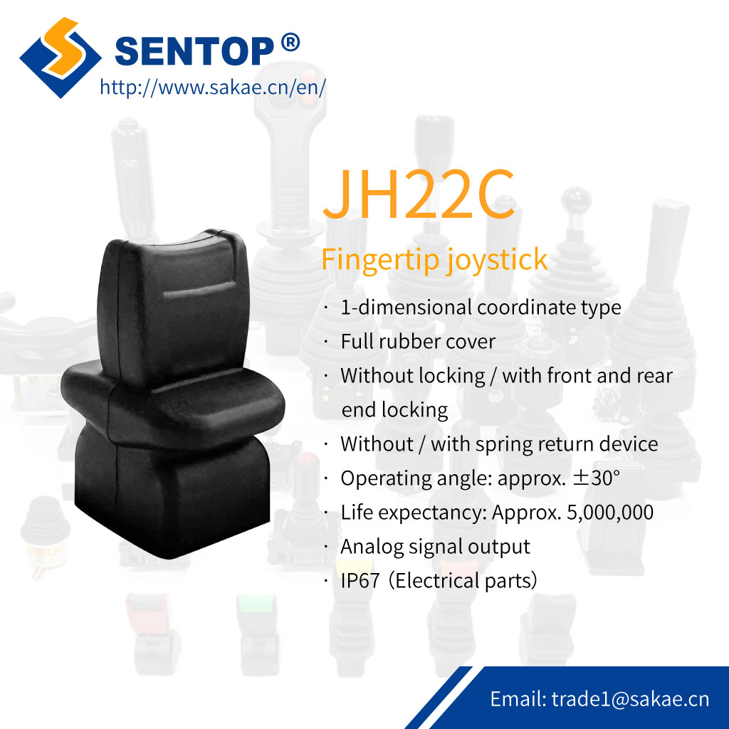 Sentop_1995_'s tweet photo. The JH22C: compact fingertip joystick. IP67-rated for electrical parts. Mount multiple in a row and control independently. Upgrade from JH22A with fully enclosed dust-proof design + redundant outputs. Customizable for armrest boxes.
📩 trade1@sakae.com https://t.co/VthGJc3HI4
