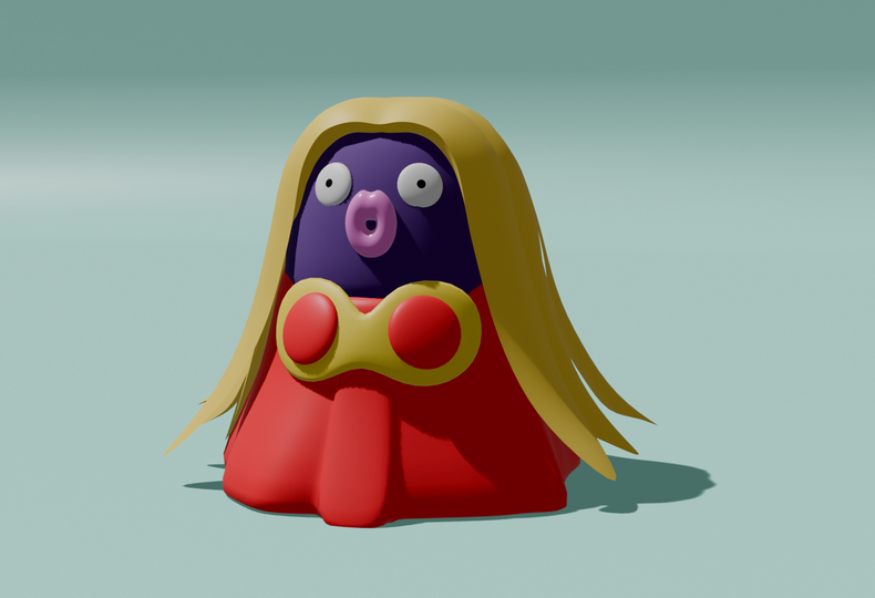 #blender
ルージュラ
昔途中まで作ったものから再開
ぽこあにルージュラ系欲しかった