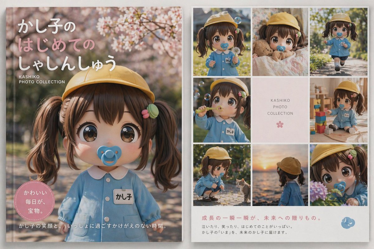 Kashiko_AIart's tweet image. GPTImage2で写真集
自分のキャラクターの画像とプロンプト入れるだけ

✅プロンプト
このキャラクターで、プロデザイナーが手掛けた写真集を作ってください。言語は日本語。

お好みでプロンプトに入れると賑やかになります…
・豊富なシチュエーション
・情報量多め