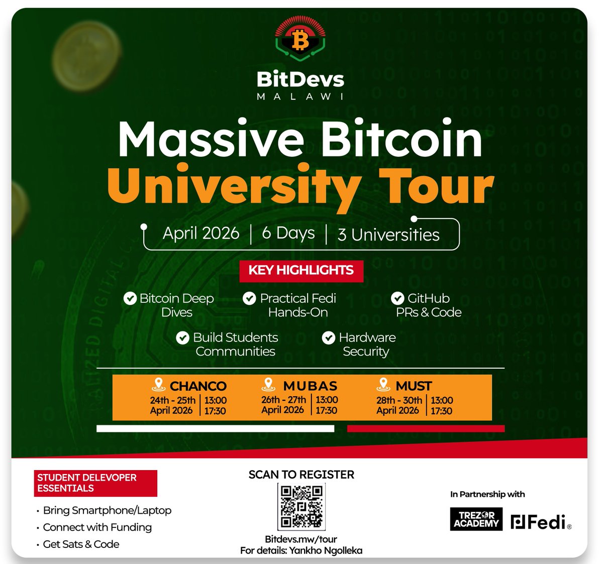 Bitdevs_Malawi's tweet photo. Here we go!!
@fedibtc @btrust_builders @walletofsatoshi  @TrezorAcademy https://t.co/XN079XuqMG