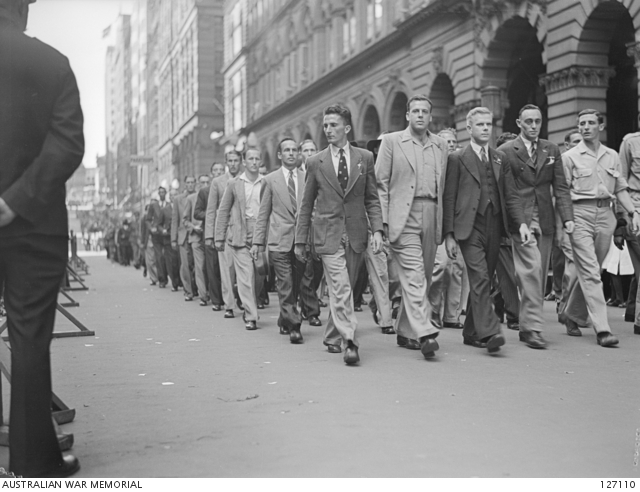 Fifty thousand diggers of the 1st and 2nd AIF marched past the Cenotaph in Martin Place, Sydney, on Anzac Day, 1946.

Australian War Memorial

#ANZACDAY