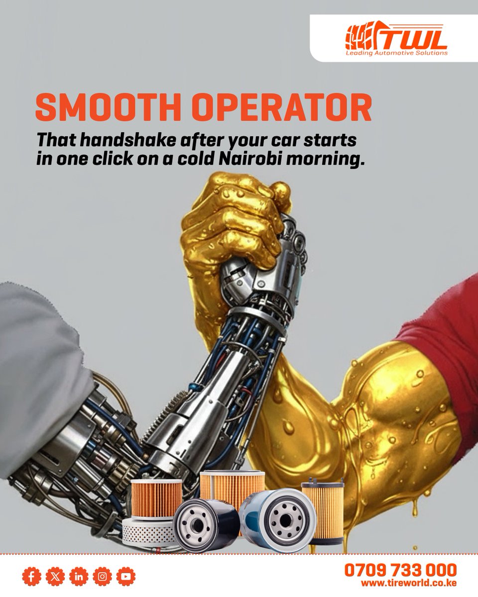 TireWorIdKenya's tweet image. Your car deserves the best and that’s exactly what our premium oil change delivers. 💎

Find out more: tireworld.co.ke/product-servic…

📞 Call or WhatsApp 0709 733 000

#YourSafetyOurPriority #OilChange