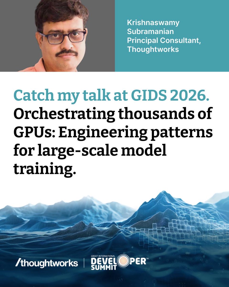 jskswamy's tweet image. When I looked inside how frontier AI models are actually trained, I found engineering that pushed every principle I knew past anything I had imagined.

Unpacking that story today at #gids