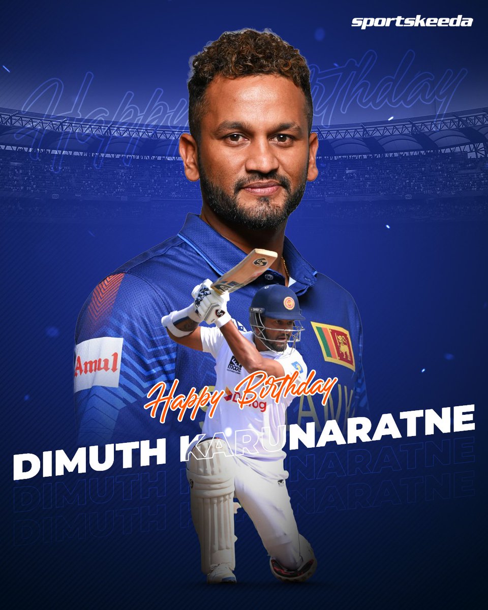 Sportskeeda's tweet image. 🔥 7,222 Test runs
💯 17 international centuries
🏅 100 Test matches for Sri Lanka

Happy birthday to one of the modern era’s cricketing icons, Dimuth Karunaratne! 🎂

#Cricket #SriLanka #ICC