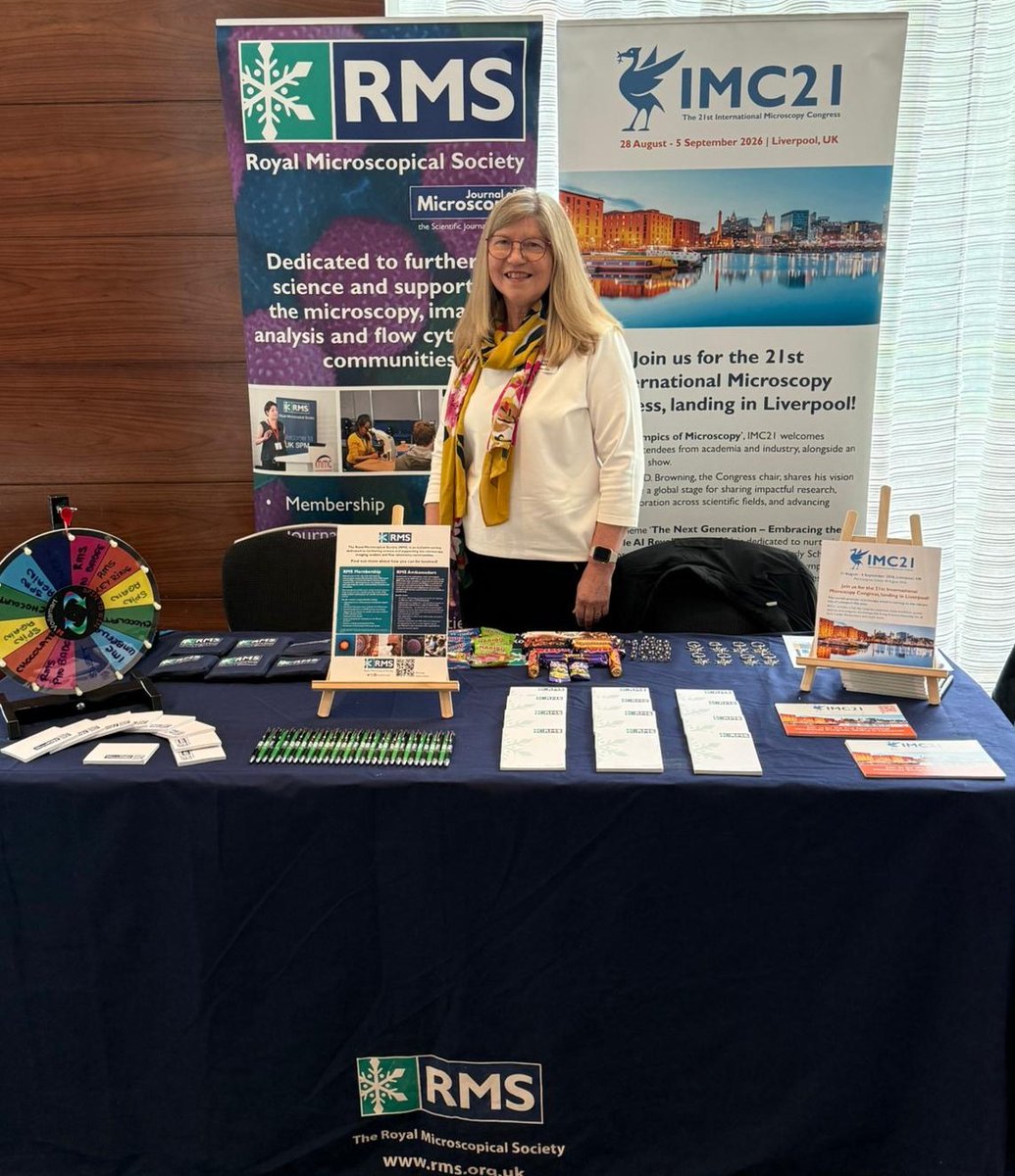 RoyalMicroSoc's tweet image. Great to be here in Reading for Dynamic Cell VI, organised jointly by our friends at the Biochemical Society and the British Society for Cell Biology (BSCB) 🙂

Come and chat with us about the benefits of RMS membership and our range of activities in support of #microscopy 🔬