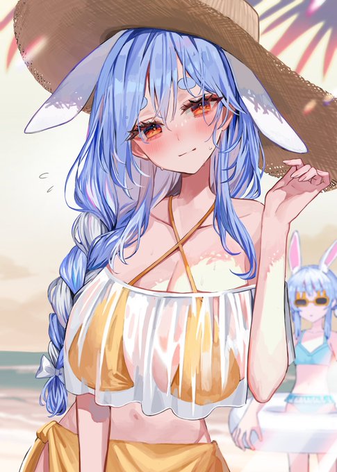 「水着…せめすぎちゃったかなぁ…?💦」
「いいから泳ぐぺこよ」
#なんの脈絡もなく水着イラストを再掲して最近フォローしてくれたフォロワーを怖がらせましょう 