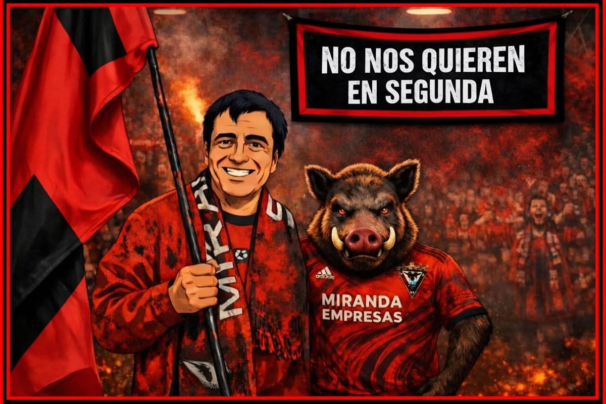 EN LAS BUENAS Y SOBRE TODO EN LAS MALAS 💪🏻❤️🖤🐗 ¡ AÚPA MIRANDES !