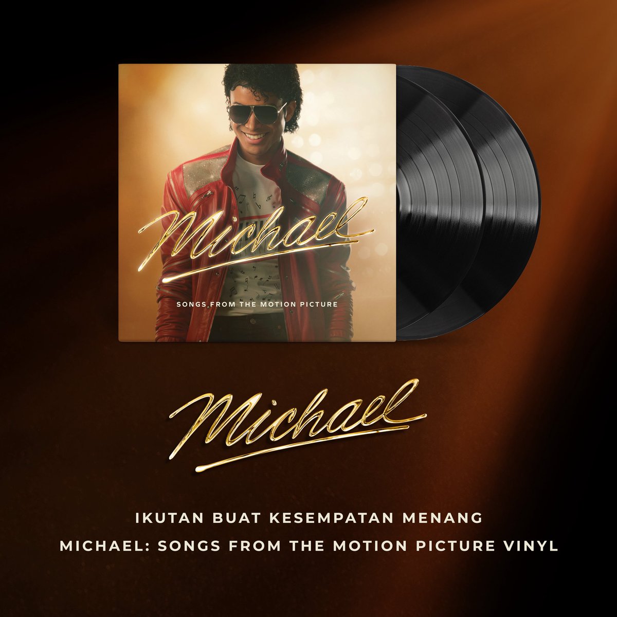 SonyMusicID's tweet photo. Ikuti untuk mendapat kesempatan memenangkan album Michael: Songs from the Motion Picture dalam bentuk piringan hitam (vinyl). Daftar sekarang: https://t.co/IkALcj6bTG https://t.co/CxhtV8z9zI