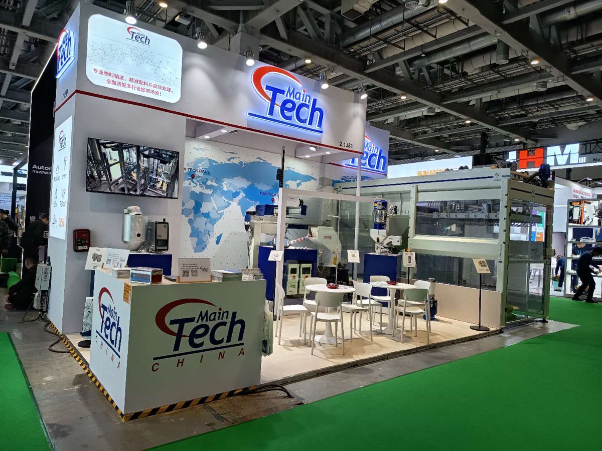 maintechsrl's tweet image. Day 1 at CHINAPLAS 2026 🚀

We’re live — Hall 2.1, Booth J81.

Automation for plastics: material handling, conveying, dosing &amp;amp; blending.
Improve performance. Reduce waste.
Come meet us 👇
📍 Hall 2.1 – J81

#Chinaplas2026 #MainTech #Automation