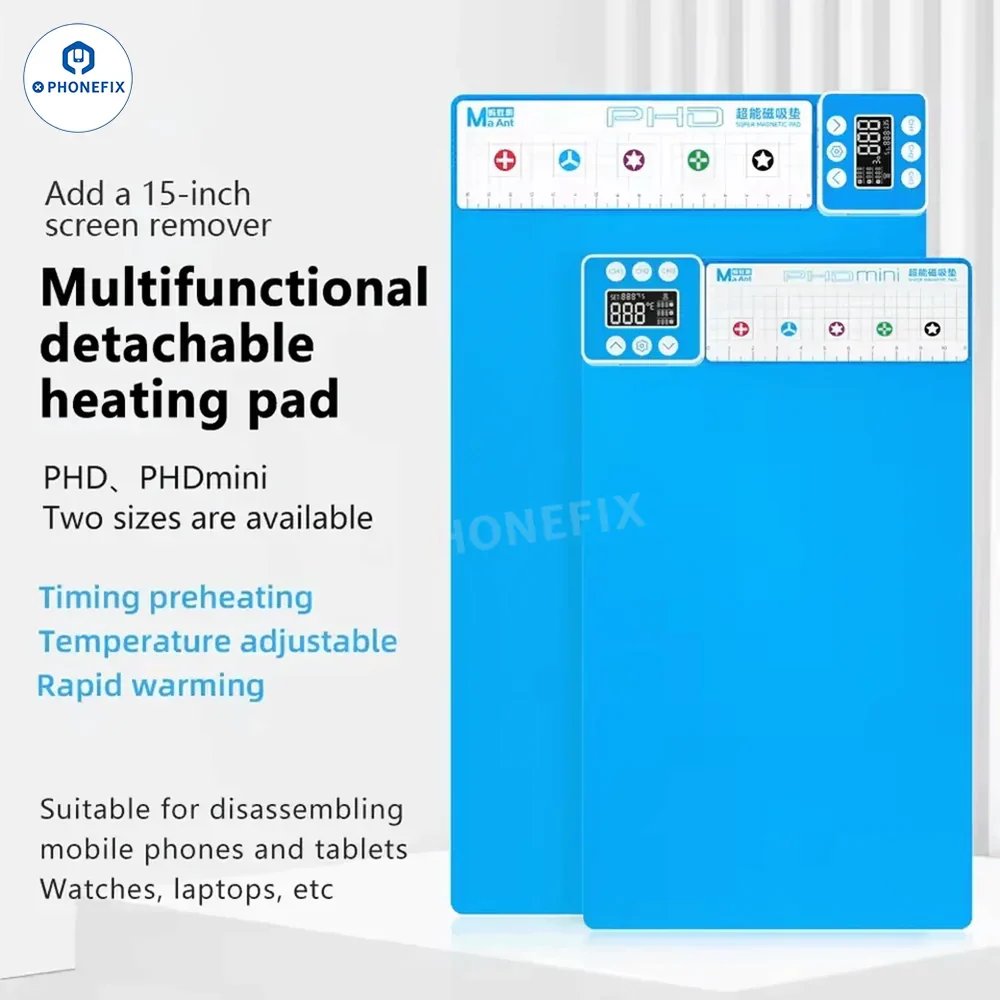 phonefix2454's tweet image. MaAnt PHD 12/15-inch Heating Separator with magnetic screw pad. Uniform heat, safe screen separation, ideal for phone repair and DIY use. 

#phonefix #diyfixtool #diyphone #Chinaphonefix #ASSPFIX #MaAntPHD #ScreenRepair