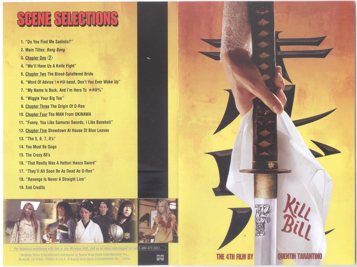 DVDSlips's tweet photo. Kill Bill. Vol 1. 2003. Quentin Tarantino. Miramax Home Entertainment. 32210. https://t.co/H6yv9mHpDI