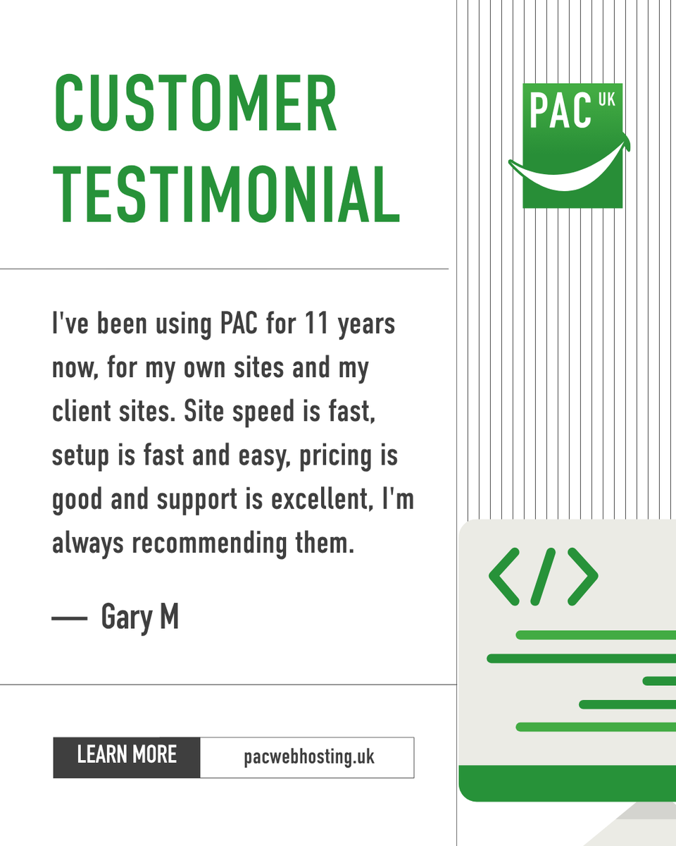 PacWebHosting's tweet image. A loyal customer for 11 years — proof that PACWebHosting delivers consistent performance and service. ✅

#WebHosting #UKWebHosting #WebsiteSpeed #FastHosting #AffordableHosting