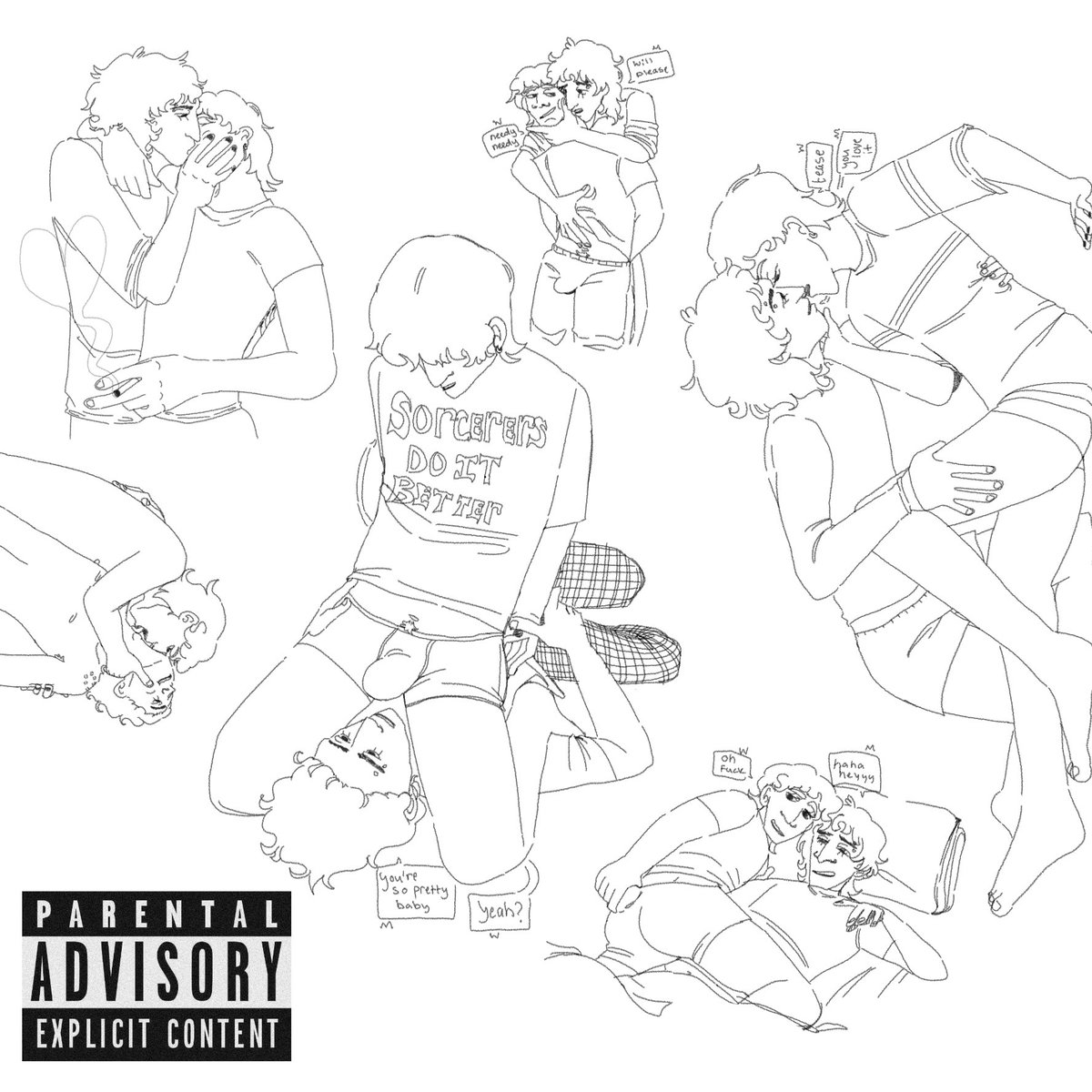 nrvsinhuman's tweet image. some semi #lawlessbyler sketches as anatomy practice hehehe
#byler #bylerart