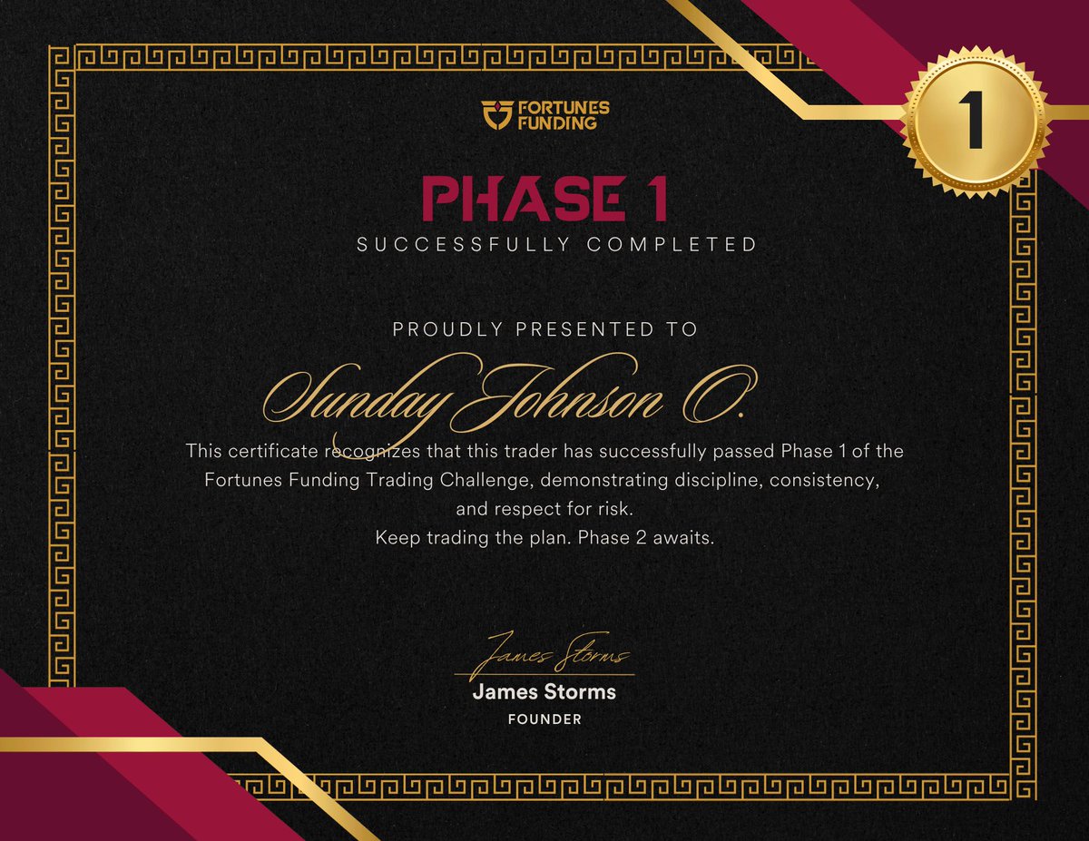 Starting with a new journey with <a href="/FortunesFunding/">Fortunes Funding</a> we rooting for you guys. Phase one ✅