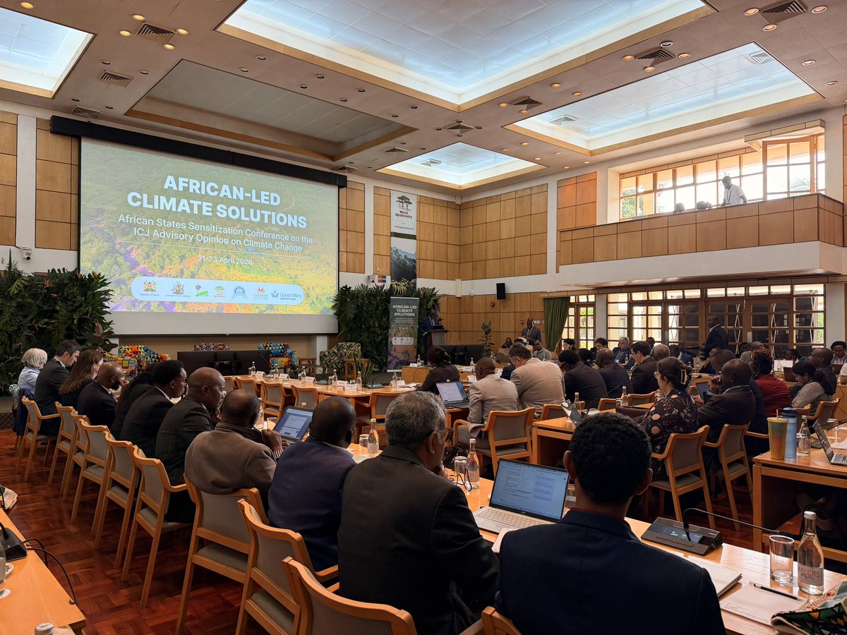 CIFOR_ICRAF's tweet image. We’re live.

Day 1 of the African States Sensitization Conference on the ICJ Advisory Opinion on Climate Change.

Three days. 40+ speakers. Exploring what African states’ legal obligations are, and what happens when those obligations are ignored.

Thread. 🧵

#ClimateJustice