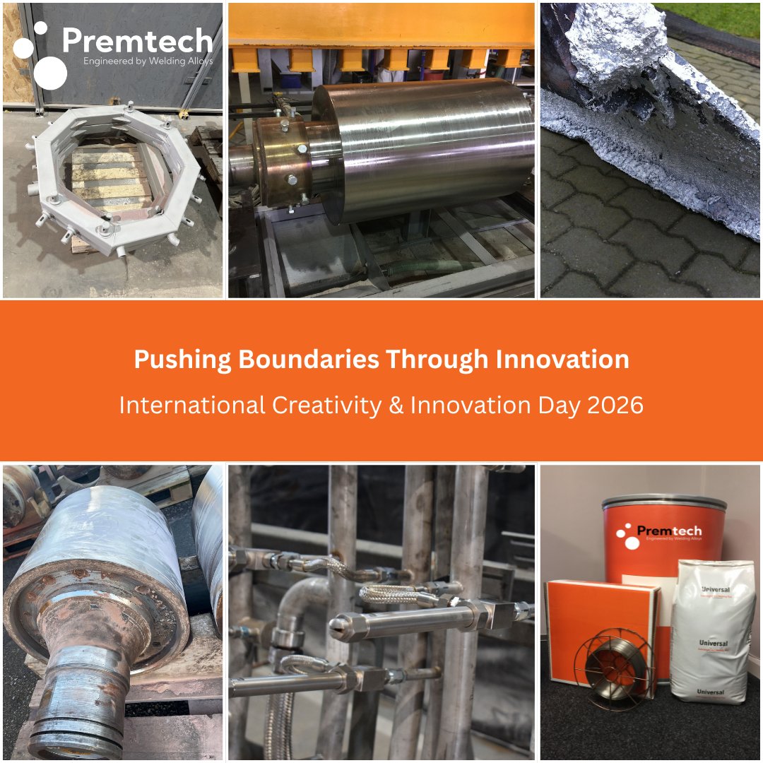 Premtech_UK's tweet photo. Celebrating #InnovationDay 💡
At #Premtech we continue to develop advanced welding &amp; wear-resistant solutions that support evolving industry needs.
#StepOutAndInnovate https://t.co/RJf9Dnr81J